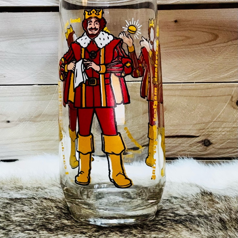 Vintage Burger King drinking glass